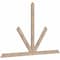 Ekena Millwork Saratoga Smooth Timber Gable Bracket, Douglas Fir, 84"W x 53"H x 1 1/2"D x 3 1/2"F, 15/12 Pitch GBW084X53X0204SAR00SDF - alternate 4